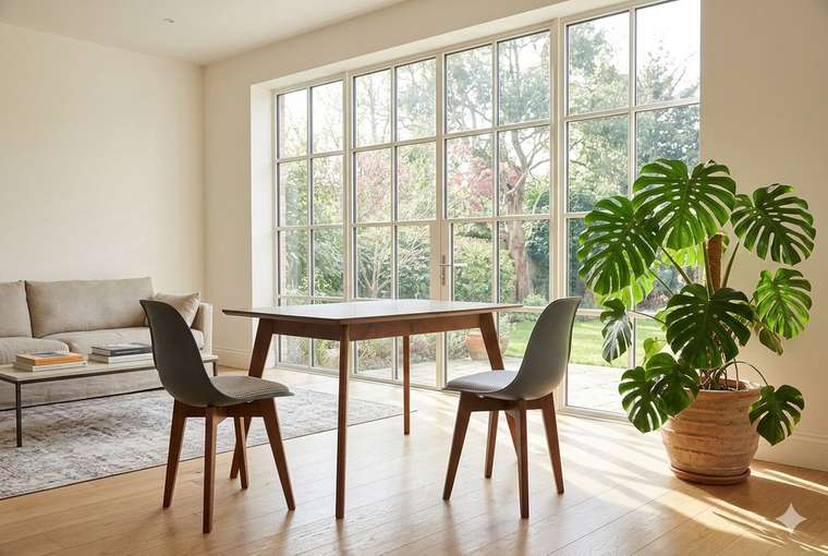 Обеденная группа Сканди 120 серо-коричневого цвета