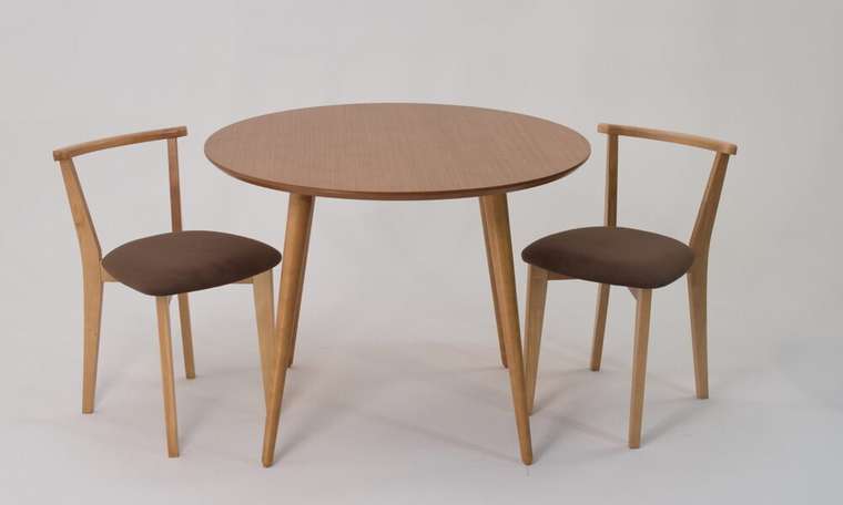 Обеденная группа Монте D100 коричневого цвета