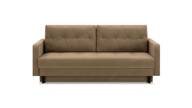 Прямой диван-кровать Бостон Лайт светло-коричневого цвета