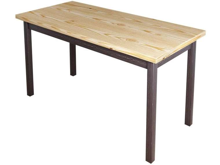 Обеденный стол Классика 130х60 бежево-коричневого цвета