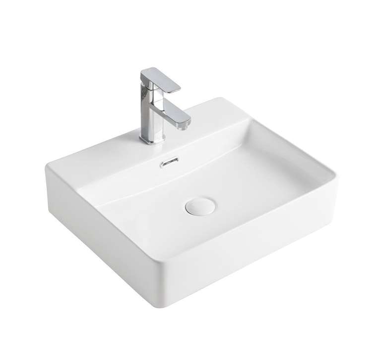 Раковина накладная Orange B04-500W прямоугольная 50х42 см