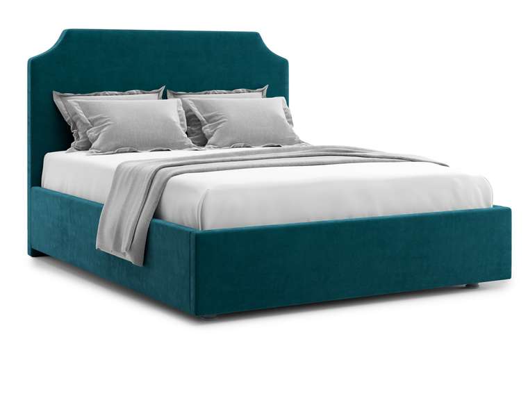 Кровать Izeo 180х200 сине-зеленого цвета с подъемным механизмом 