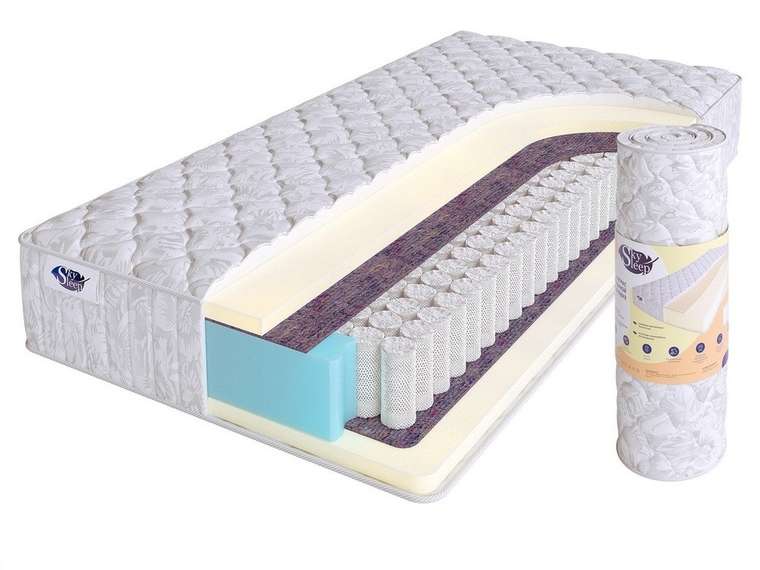Матрас пружинный Start Soft 90х190 белого цвета