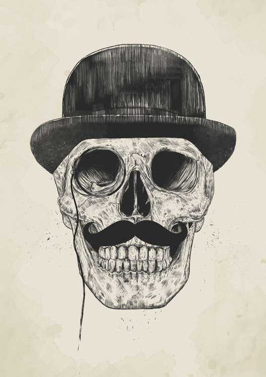 Принт «Gentlemen never die» by Balazs Solti