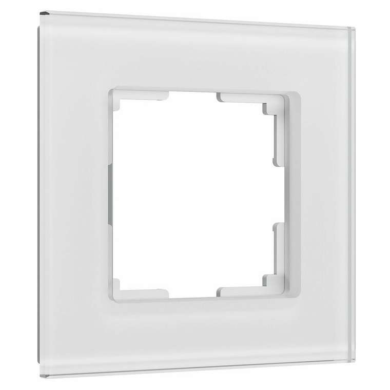 Рамка из стекла на 1 пост Senso белый soft-touch W0013101