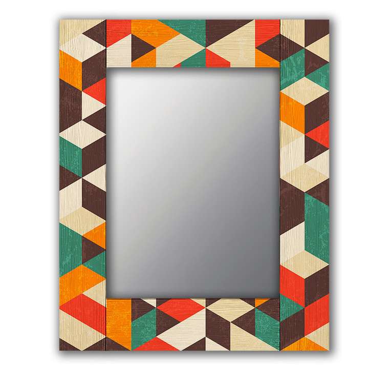 Настенное зеркало Брандо 50х65 бежевого цвета