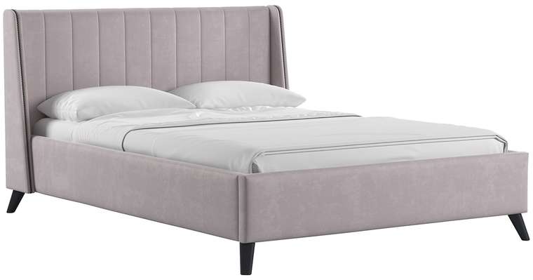 Кровать Виола 160х200 розового цвета с подъемным механизмом и дном