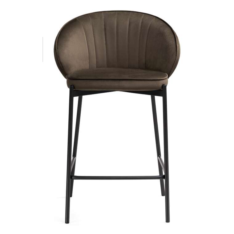 Полубарный стул Нейл коричневого цвета