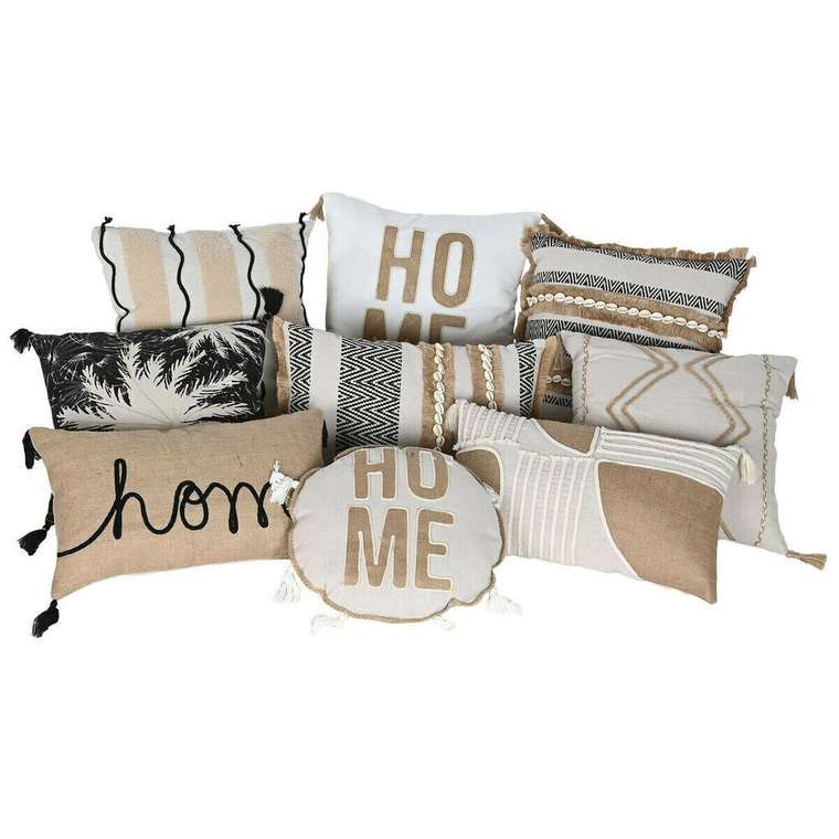 Декоративная подушка Boho Home 45x45 бежевого цвета
