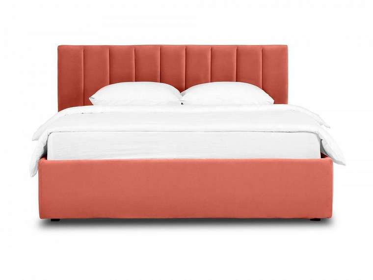 Кровать Queen Sofia 160х200 Lux кораллового цвета с подъемным механизмом