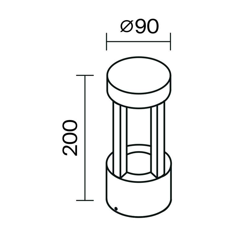 Настенный светильник (бра) Outdoor O458WL-L9GF3K Vint Outdoor