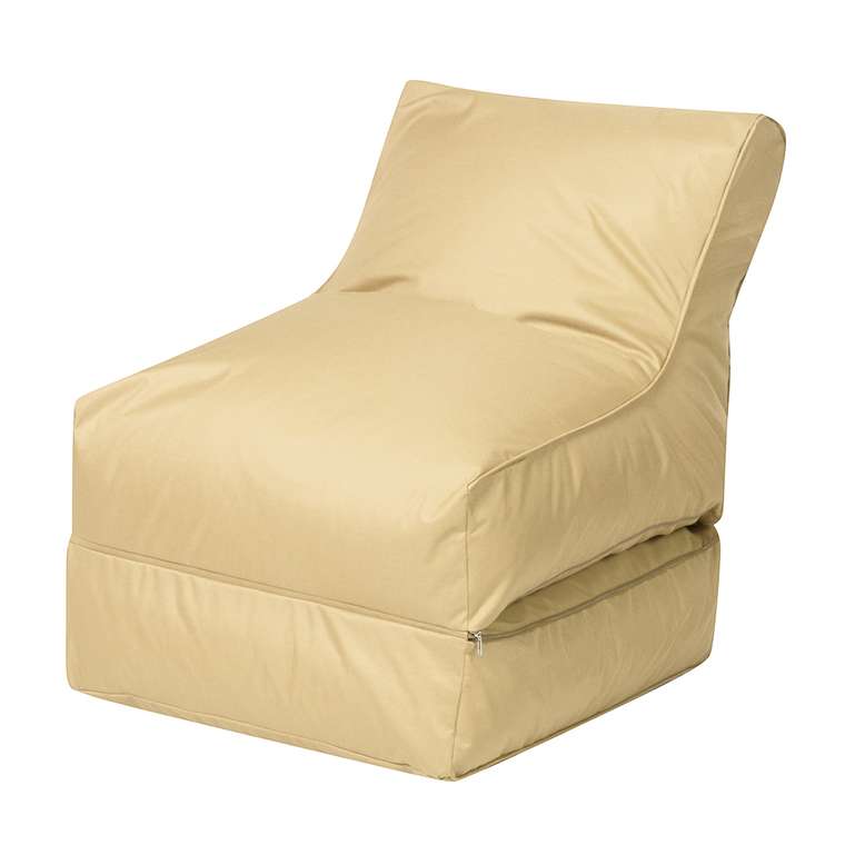 Кресло-лежак бежевого цвета