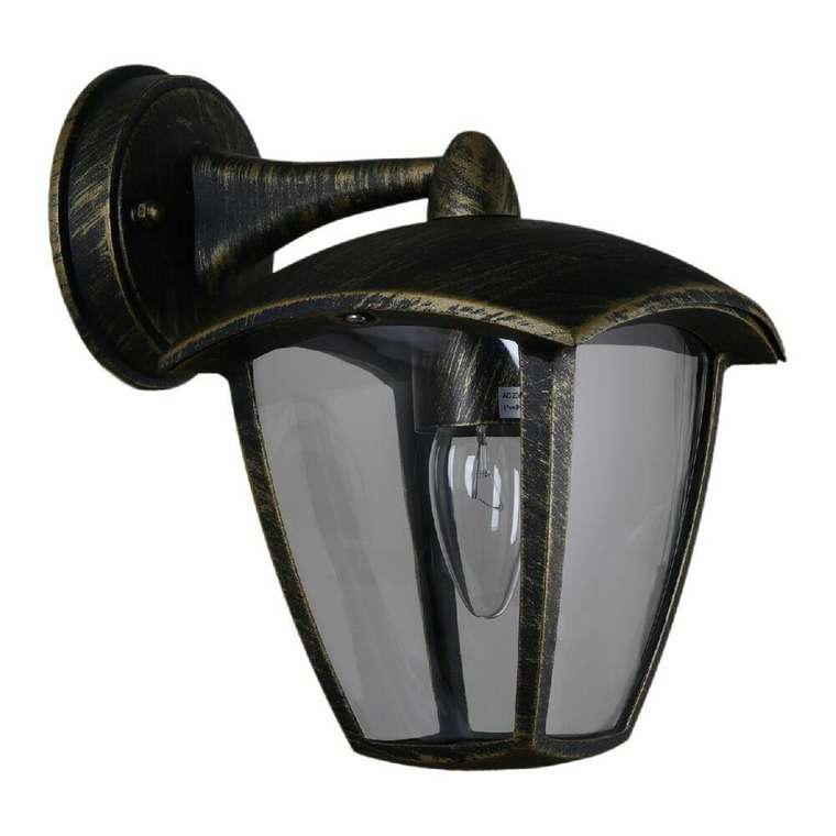 Уличный настенный светильник 08301-9.2-001SJ Top mount BKG черного цвета