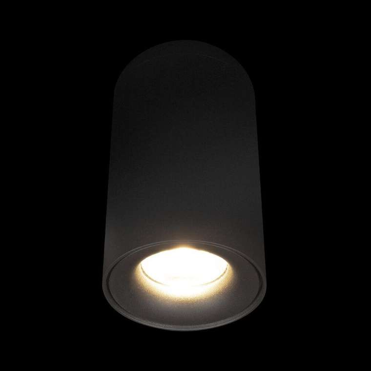 Накладной светильник Tictac 10220 Black 3000K (металл, цвет черный)