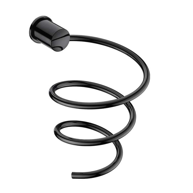 Держатель фена WasserKRAFT K-1080PB черного цвета