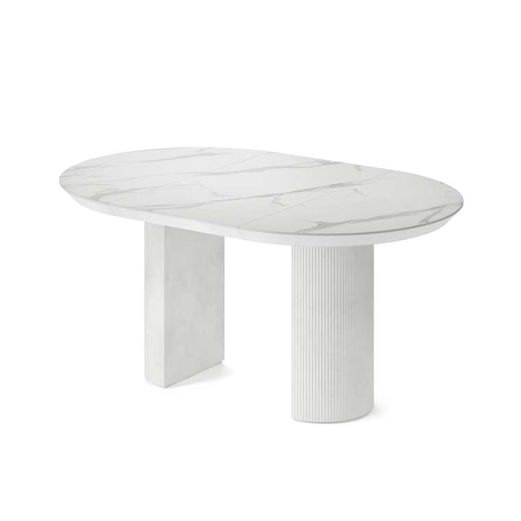Обеденный стол раздвижной Вега М белого цвета
