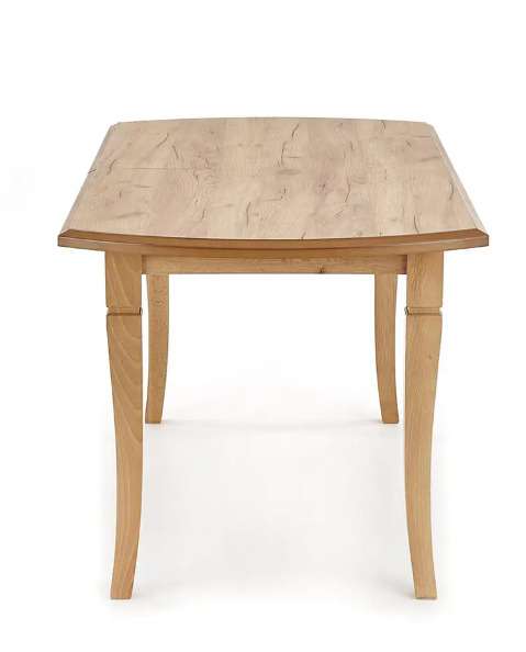 Раздвижной обеденный стол Fryderyk 160 бежевого цвета