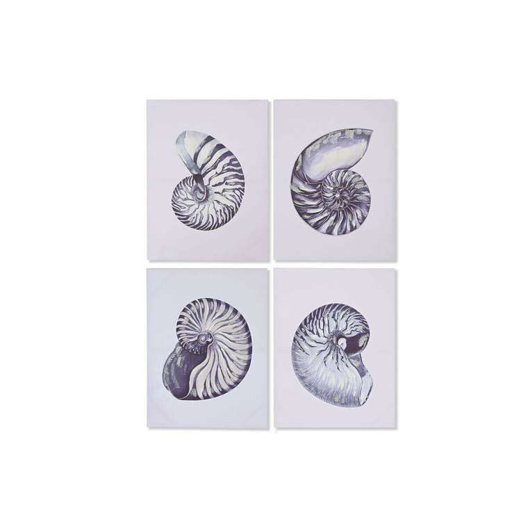 Картина Раковина 60 x 2,5 x 80 cm (4 штук)