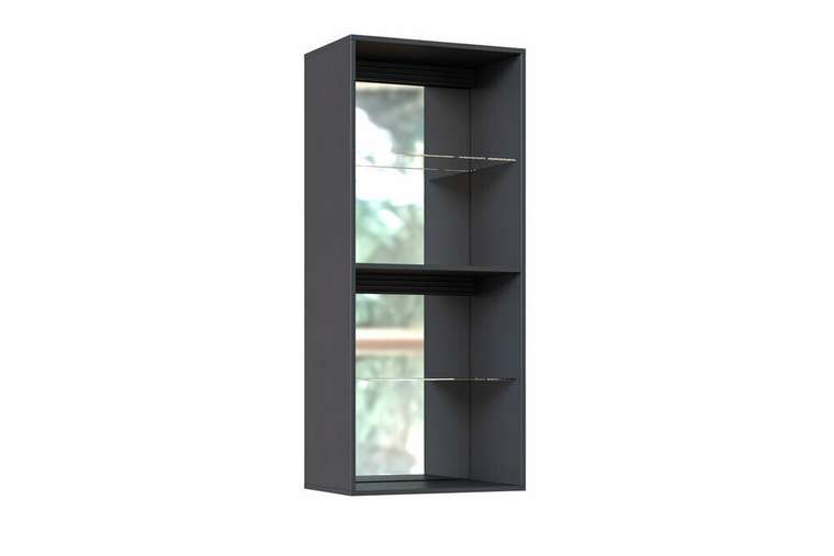 Шкаф навесной Адажио серого цвета