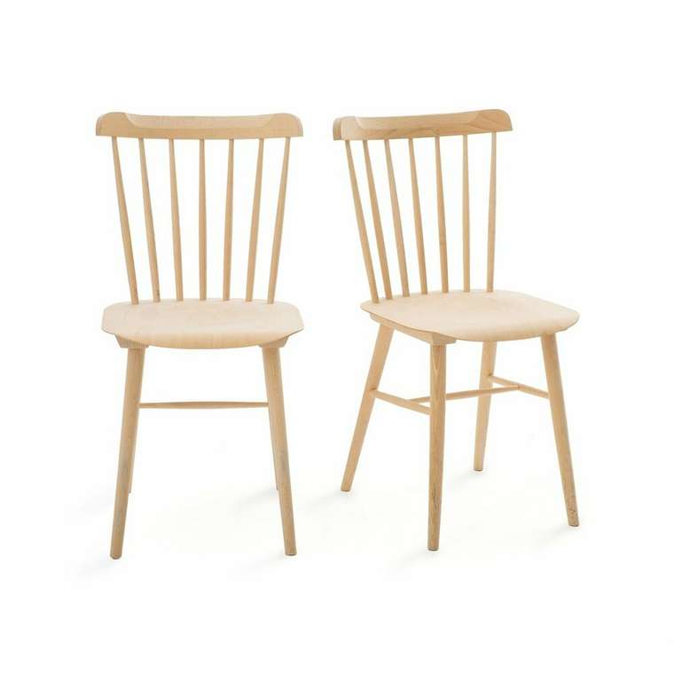 Комплект из 2 обеденных стульев Ivy бежевого цвета