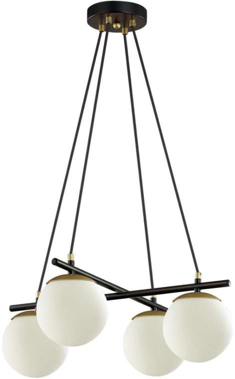 Подвесная люстра черный, золотой E27 4*60W Lumion Randi 5212/4 в форме шара