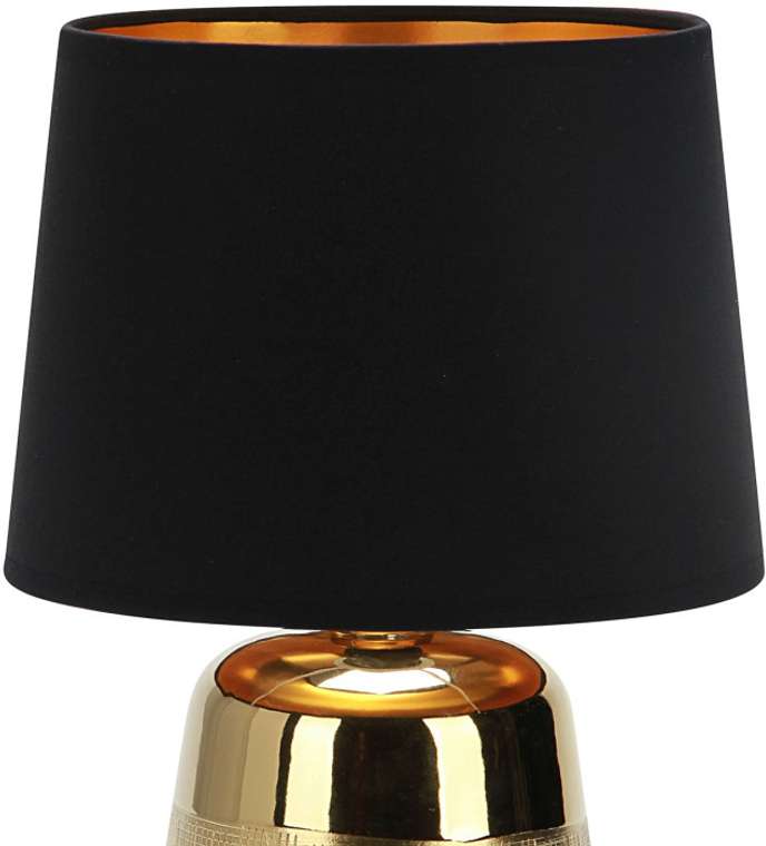 Настольная лампа Escada Calliope 10199/L Gold 1х40Вт Е14, металл/ткань, золото/черный