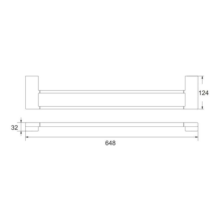 Полотенцедержатель Rose RG1827C, белый