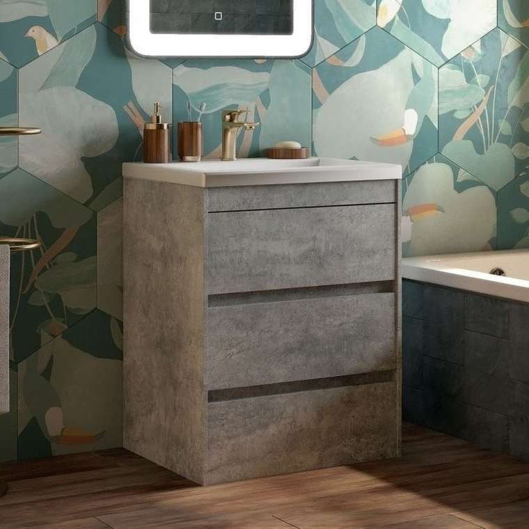 Тумба для комплекта Artamp;Max Family 60, напольная, Cemento Veneto