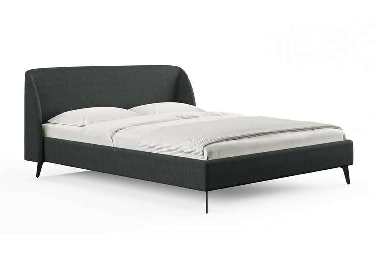 Кровать Rosa 180х200 темно-серого цвета без основания 