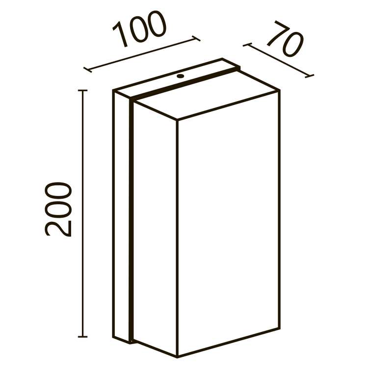 Настенный светильник (бра) Outdoor O454WL-L10GF3K Badd Outdoor