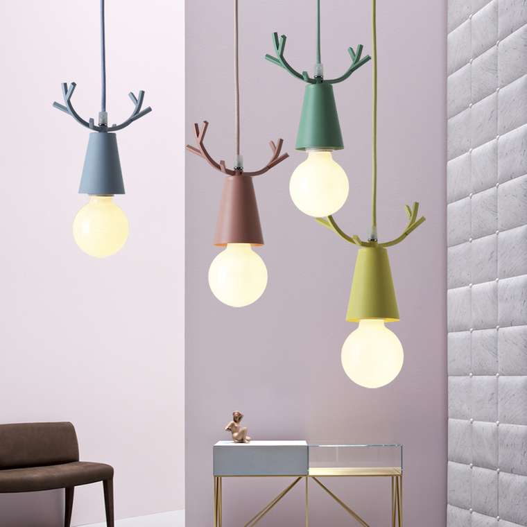 Подвесной светильник Deer One белого цвета