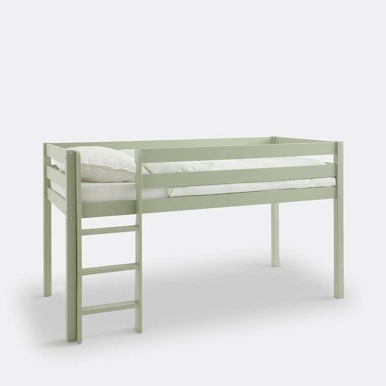 Кровать-чердак Mirka 90x190 зеленого цвета
