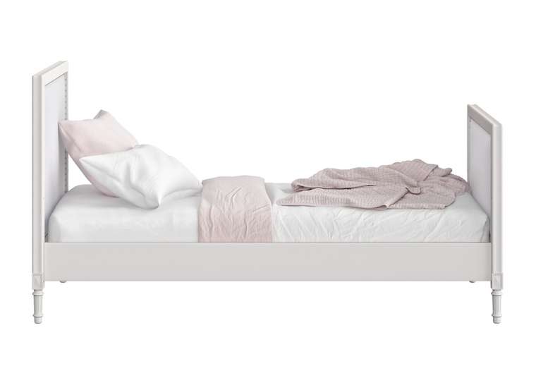 Кровать подростковая Elit 90х200 бело-серого цвета