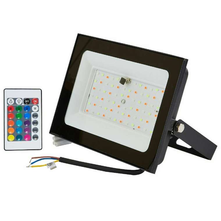 Прожектор ULF-F60-50W/RGB IP65 200-240В BLACK N1 (алюминий, цвет черный)