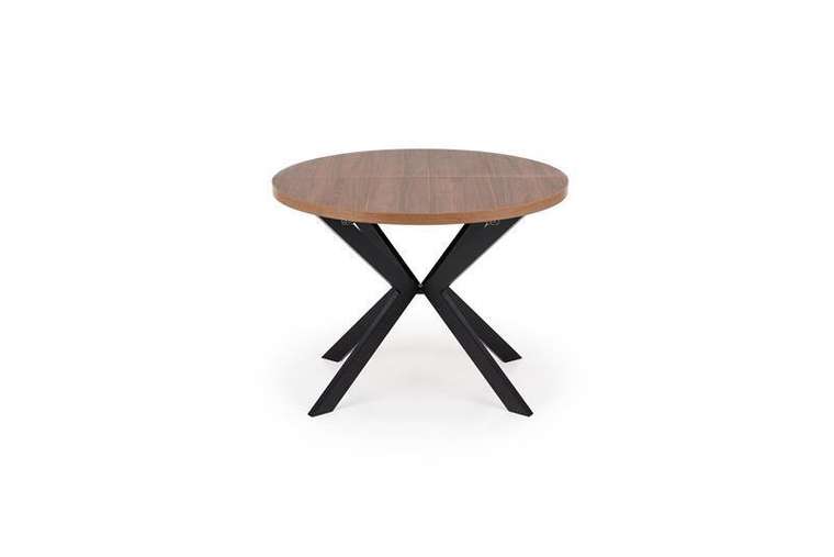 Раздвижной обеденный стол Peroni коричнево-черного цвета