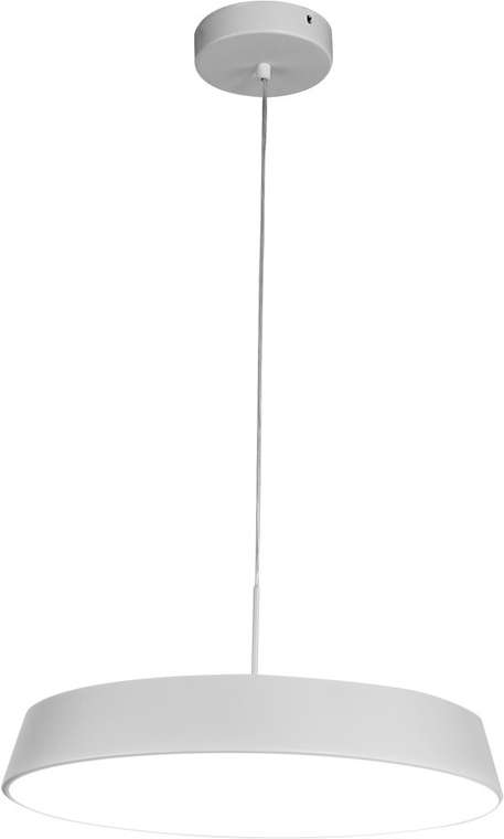 Подвесной светодиодный светильник Escada Simply 10301/1LED White 70Вт, изменение цветовой температуры с помощью выключателя, металл/акрил, белый