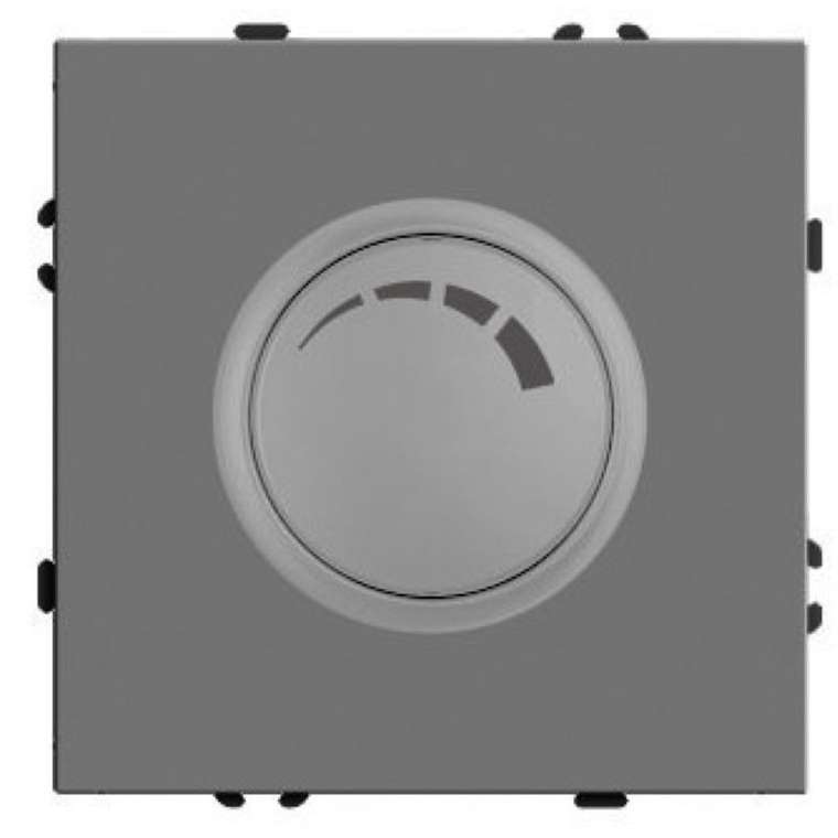 Диммер 250В 500W (платиново-серый, soft touch) Stekker Эмили 49946