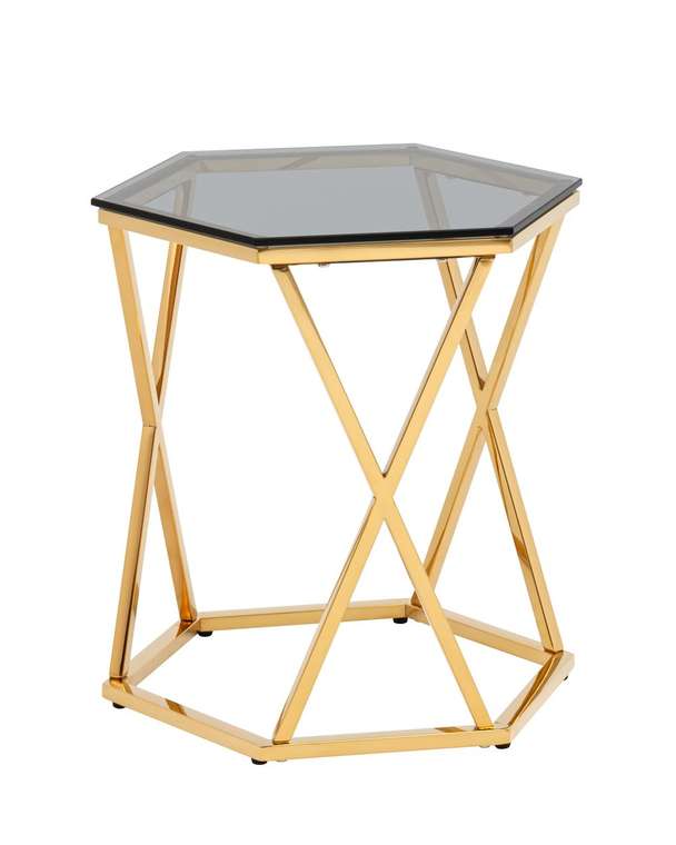Кофейный столик Круз золотого цвета