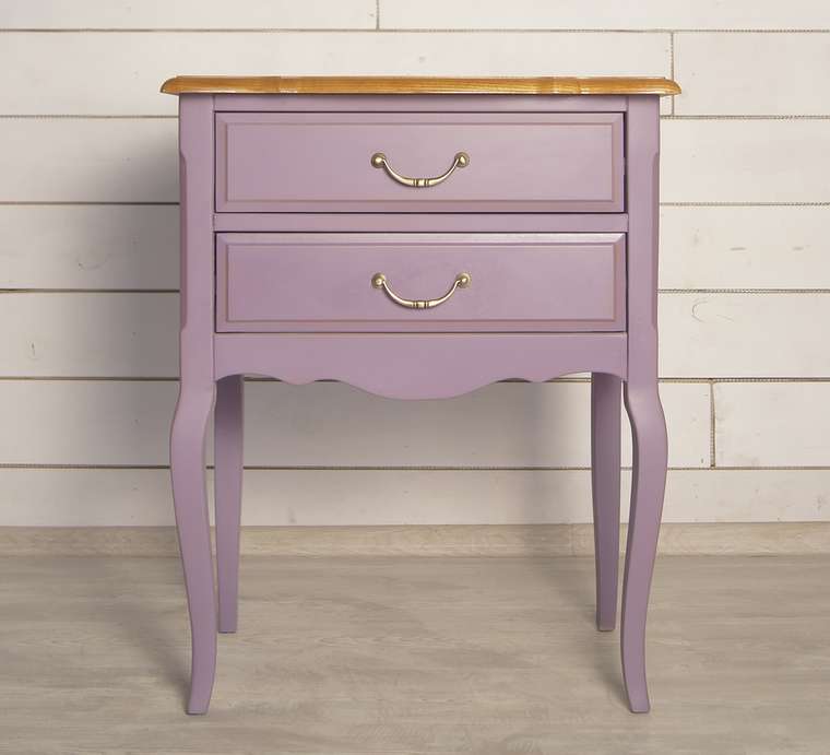 Прикроватная тумба "Leontina lavanda" на два ящика