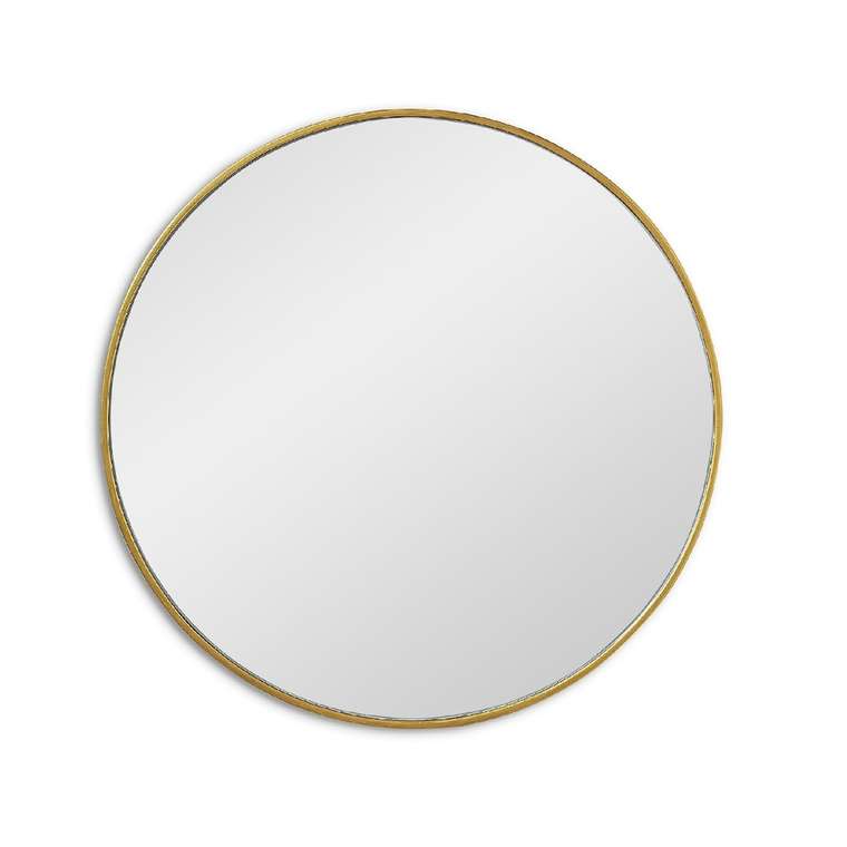 Настенное зеркало Ala XS в раме золотого цвета