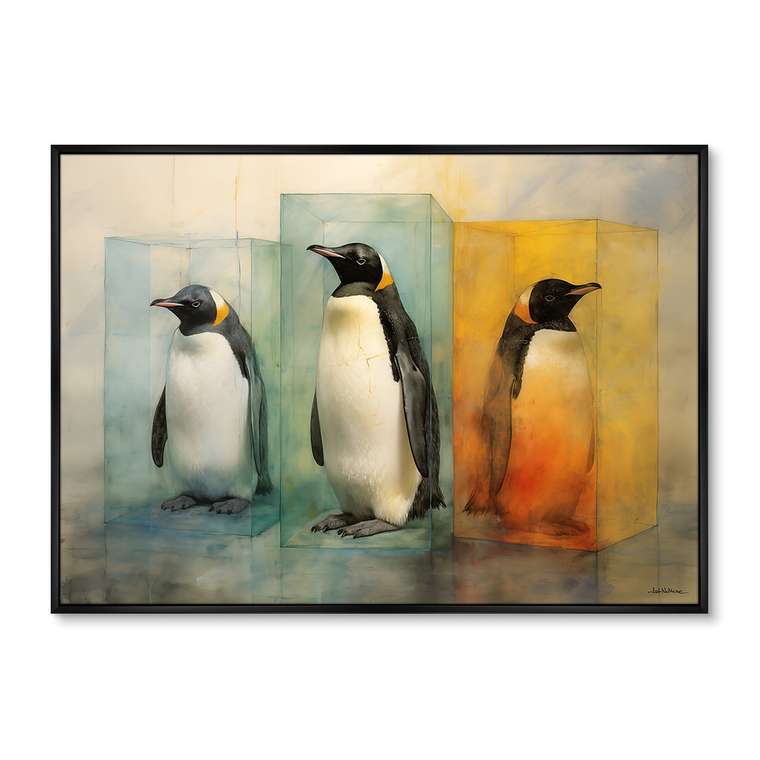 Репродукция картины Cocktail Penguins, 2024г.