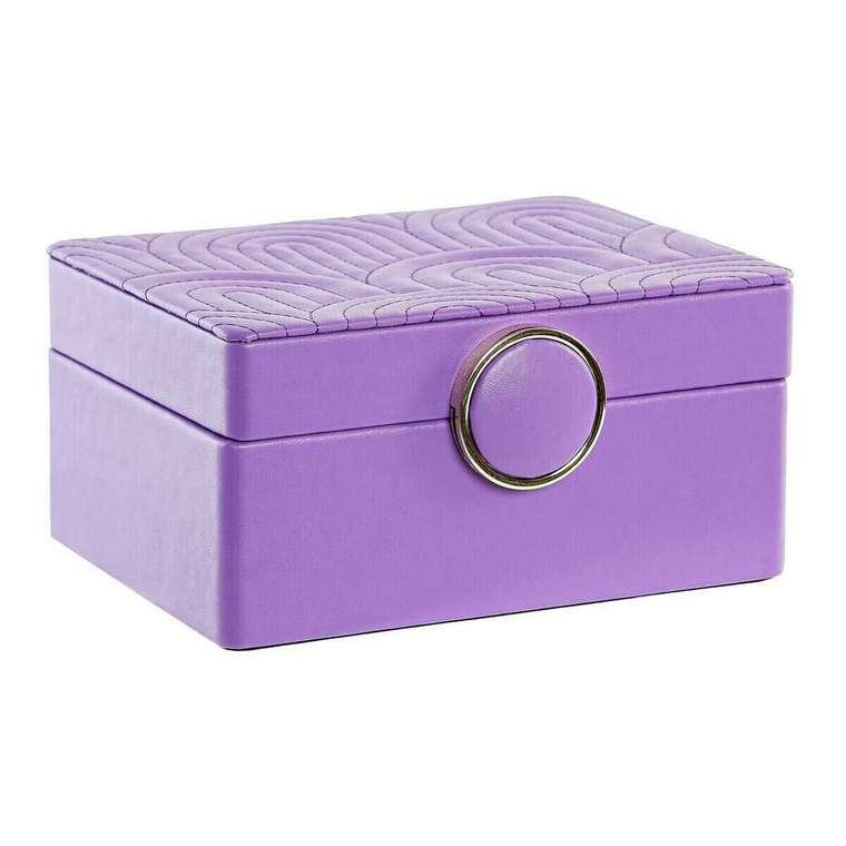 Шкатулка 23 x 17 x 10 cm Лиловый Полиуретан Деревянный MDF