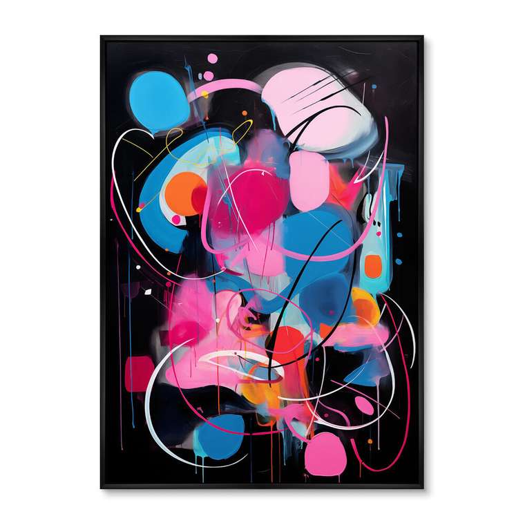 Репродукция картины The city night colors, No 1, 2024г.