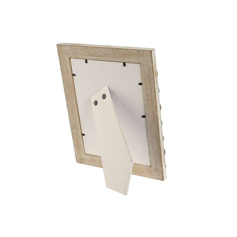Фоторамка Home ESPRIT Белый Коричневый Стеклянный Древесина манго 21 x 3 x 26 cm