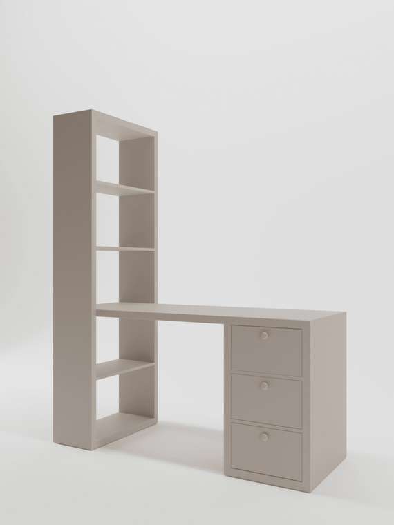 Письменный стол Sinse серо-бежевого цвета