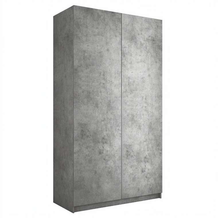 Распашной шкаф Локер 120 серого цвета