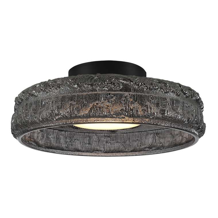 Светильник потолочный ST-Luce черный/дымчатый LED 1*15W 4000K ANTIKE