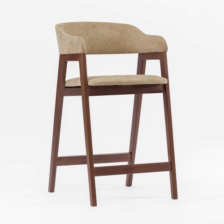 Полубарный стул Челси бежево-коричневого цвета