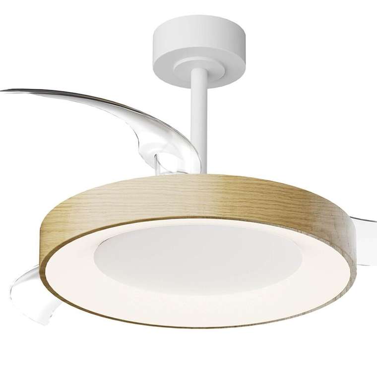 Люстра-вентилятор Niseko Fan 9011 (пластик, цвет бежевый)