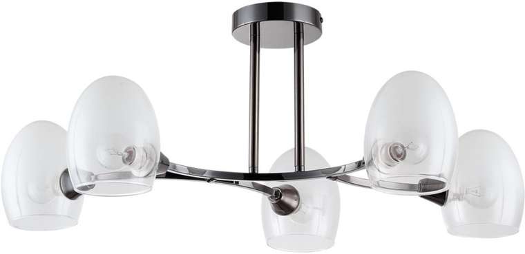 Потолочная люстра на штанге Lumion Kendall 6513/5C черный E14 5*40W 220V